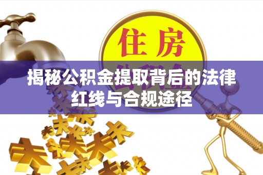 樟树揭秘公积金提取背后的法律红线与合规途径