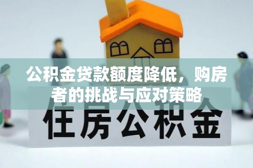 樟树公积金贷款额度降低，购房者的挑战与应对策略